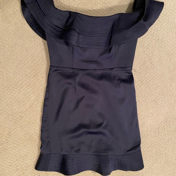 Bardot Athena Navy Blue Cocktail Dress Small - Picture 2 of 5